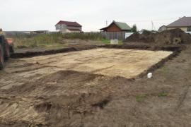 Участок с готовым фундаментом